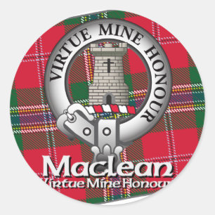 Adesivo Redondo Maclean Clan