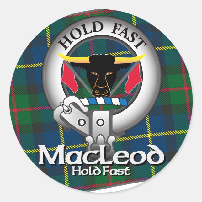 Adesivo Redondo MacLeod Clan (Frente)