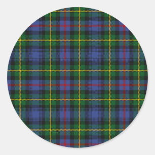 Adesivo Redondo MacLeod do Tartan de Skye