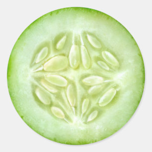 Adesivo Redondo macro pepino