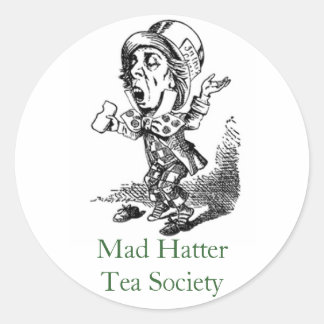 Adesivo Redondo Mad HatterTea Society