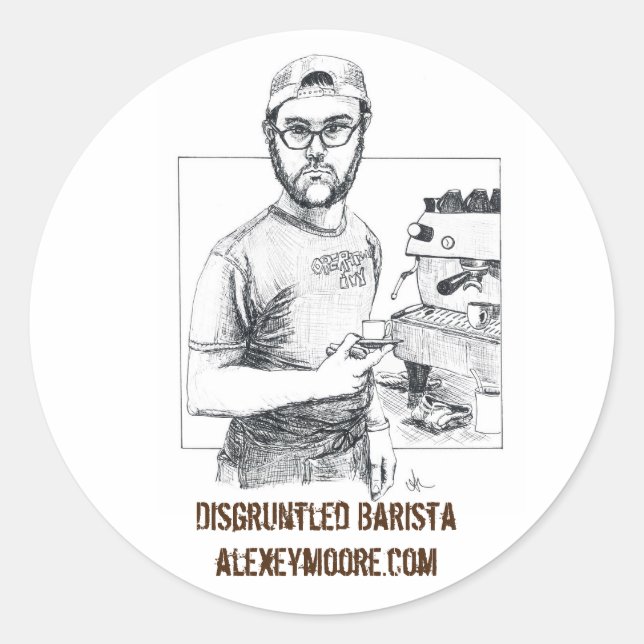 Adesivo Redondo Mad Matt Sticker (Frente)