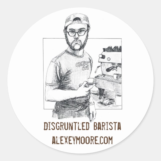 Adesivo Redondo Mad Matt Sticker (Frente)