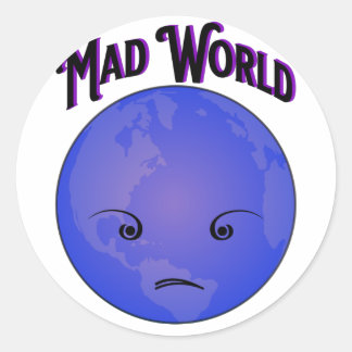 Adesivo Redondo Mad - Mundo - Sticker