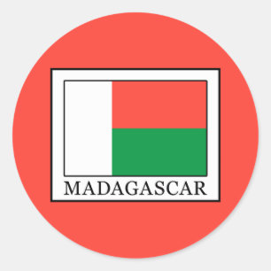 Adesivo Redondo Madagáscar