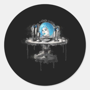 Adesivo Redondo Madame Fortune Teller