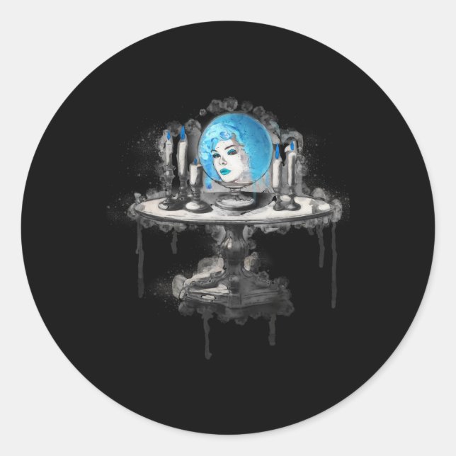 Adesivo Redondo Madame Fortune Teller (Frente)