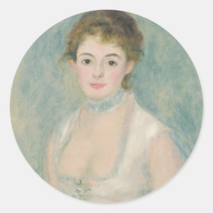 Adesivo Redondo Madame Henriot por Auguste Renoir