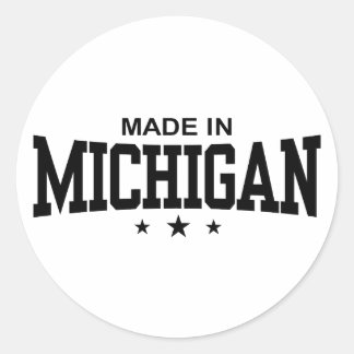 Adesivo Redondo Made In Michigan