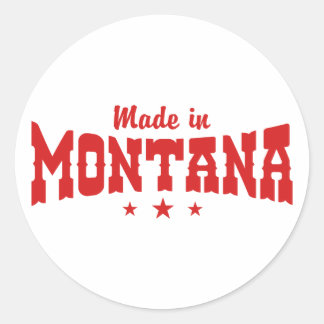 Adesivo Redondo Made In Montana