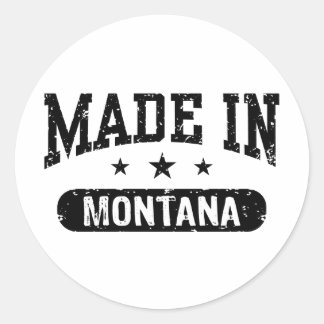 Adesivo Redondo Made In Montana