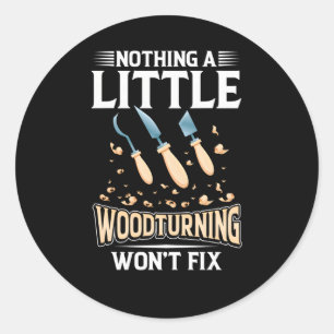 Adesivo Redondo Madeira de madeira lança papel-sanduíche Chisel Ma