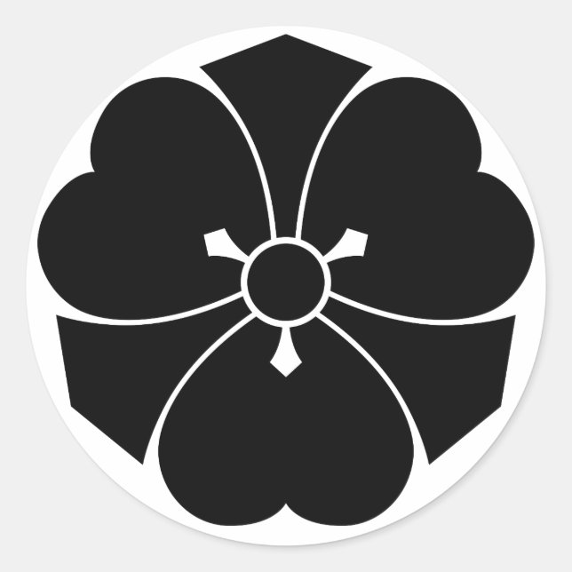 Adesivo Redondo Madeira ferida com espadas (Frente)