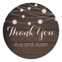 Madeira russa e luz de cordas obrigada Seal