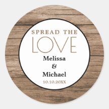 Madeira Rústica Espalha O Favor Do Casamento Do Am