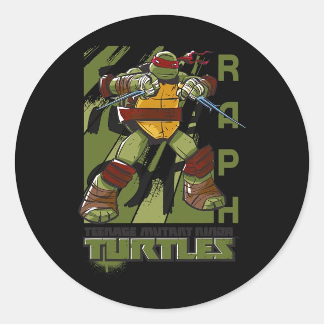 Adesivo Redondo Mademark X - - Original Tmnt New Raphael  (Frente)