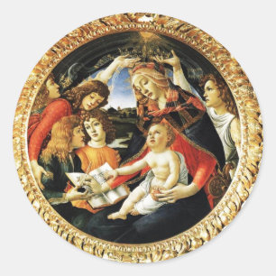 Adesivo Redondo Madona do Magnificat