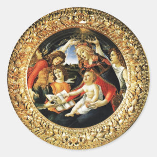 Adesivo Redondo Madona do Magnificat