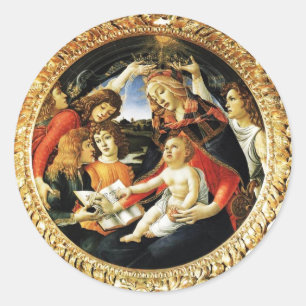 Adesivo Redondo Madonna do Magnificat