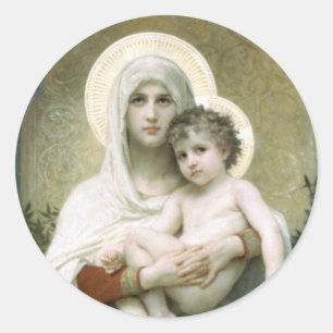 Adesivo Redondo Madonna dos rosas