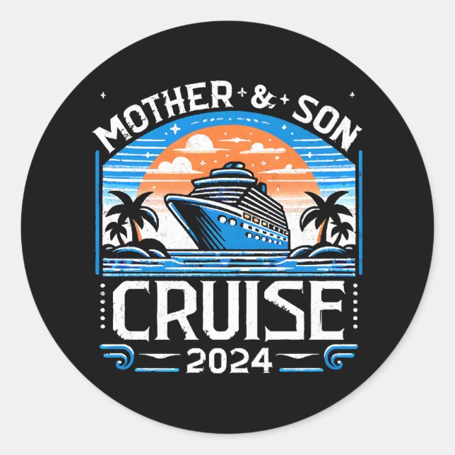 Adesivo Redondo Madre E Filha Cruise 2024 (Frente)