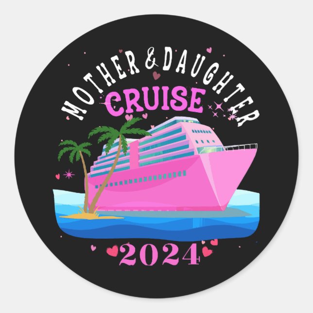 Adesivo Redondo Madre E Filha Cruise 2024 (Frente)