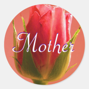 Adesivo Redondo Madre Rosa-Rosa-Sticker