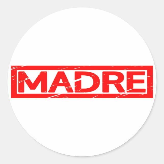 Adesivo Redondo Madre Stamp (Frente)