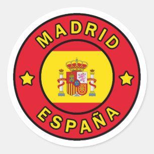 Adesivo Redondo Madrid España