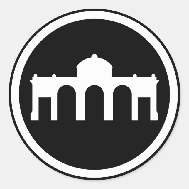 Adesivo Redondo Madrid, Espanha - A Moderna Coleção do Euro (Frente)