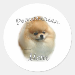 Adesivo Redondo Mãe 2 da Pomerânia