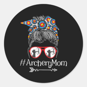 Adesivo Redondo Mãe - Arcos do Dia de as mães Bowhunter Archer Bow