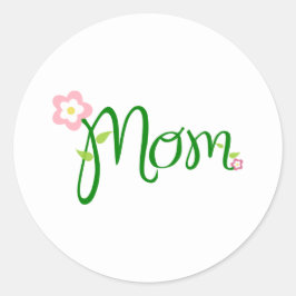 Adesivo Redondo Mãe Branca