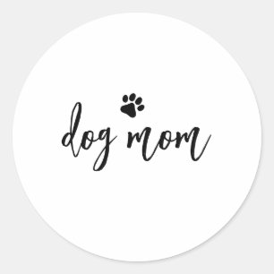 Adesivo Redondo Mãe cachorra