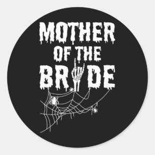 Adesivo Redondo Mãe Da Noiva Maid De Horror Halloween Byche