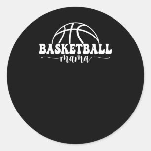 Adesivo Redondo Mãe de basquetebol