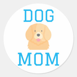 Adesivo Redondo Mãe de Cachorro Pai de Cachorro Amantes de Cachorr