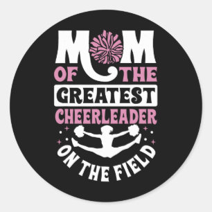 Adesivo Redondo Mãe de Cheerleading Mãe da Maior 