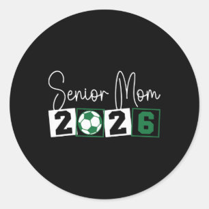 Adesivo Redondo Mãe de Futebol Senior 2026 Mama Cl De Formatura 20