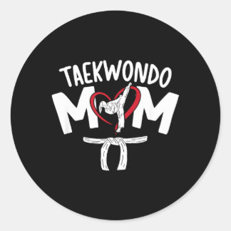Adesivo Redondo Mãe de Taekwondo Mãe de Taekwondo Mãe de Taekwondo