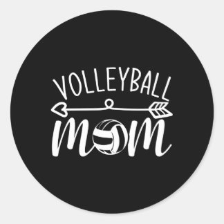 Adesivo Redondo Mãe de Voleibol