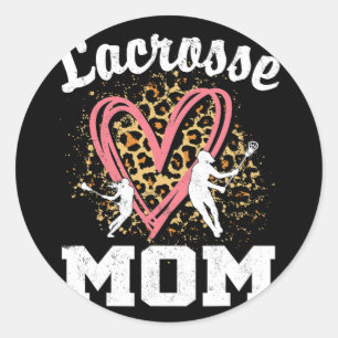 Adesivo Redondo Mãe Dia de as mães Coração Leopard Coração Corresp