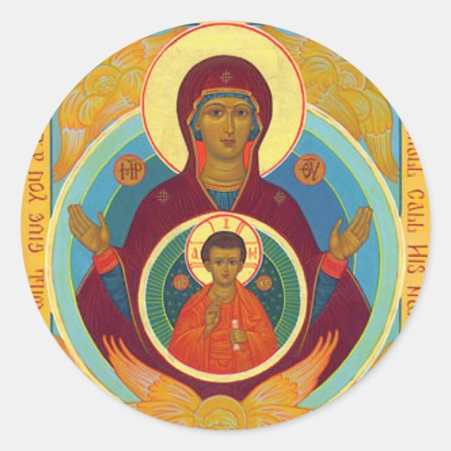 Adesivo Redondo Mãe do Sinal (Frente)