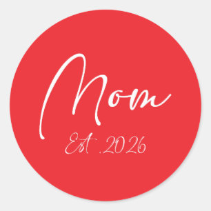 Adesivo Redondo Mãe Est 2026 Novas Mães Mãe Para Ser 2026