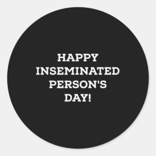 Adesivo Redondo Mãe Feliz Dia das Mães Inseminadas