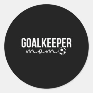 Adesivo Redondo Mãe Goleira de Futebol de uma Mãe Goleira de Futeb
