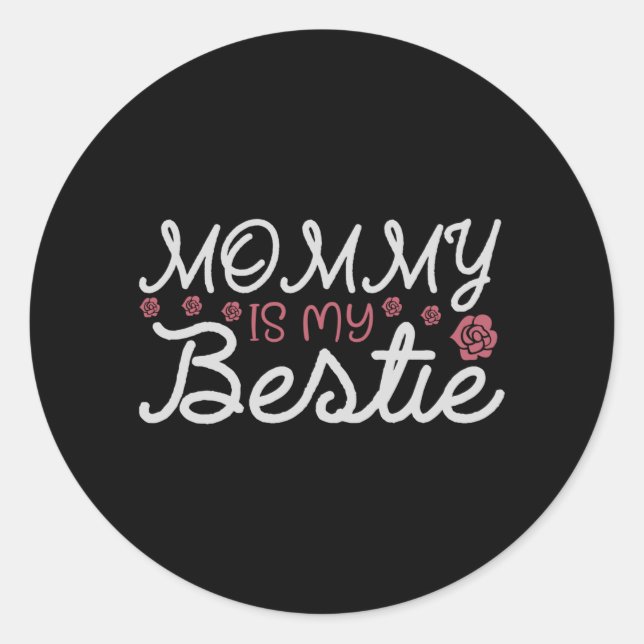 Adesivo Redondo Mãe - Mãe Bonita (Frente)