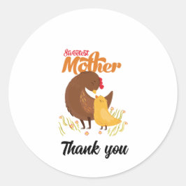 Adesivo Redondo Mãe mais doce