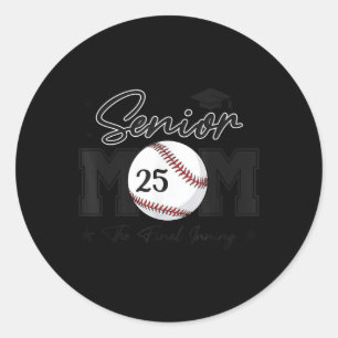 Adesivo Redondo Mãe mais velho A Cl Final Do Baseball De 2025 Wo