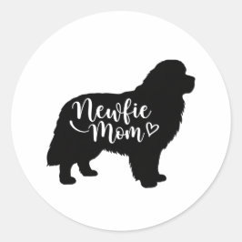 Adesivo Redondo Mãe Nova - Mãe de Terra Nova - Mães de Cachorro No